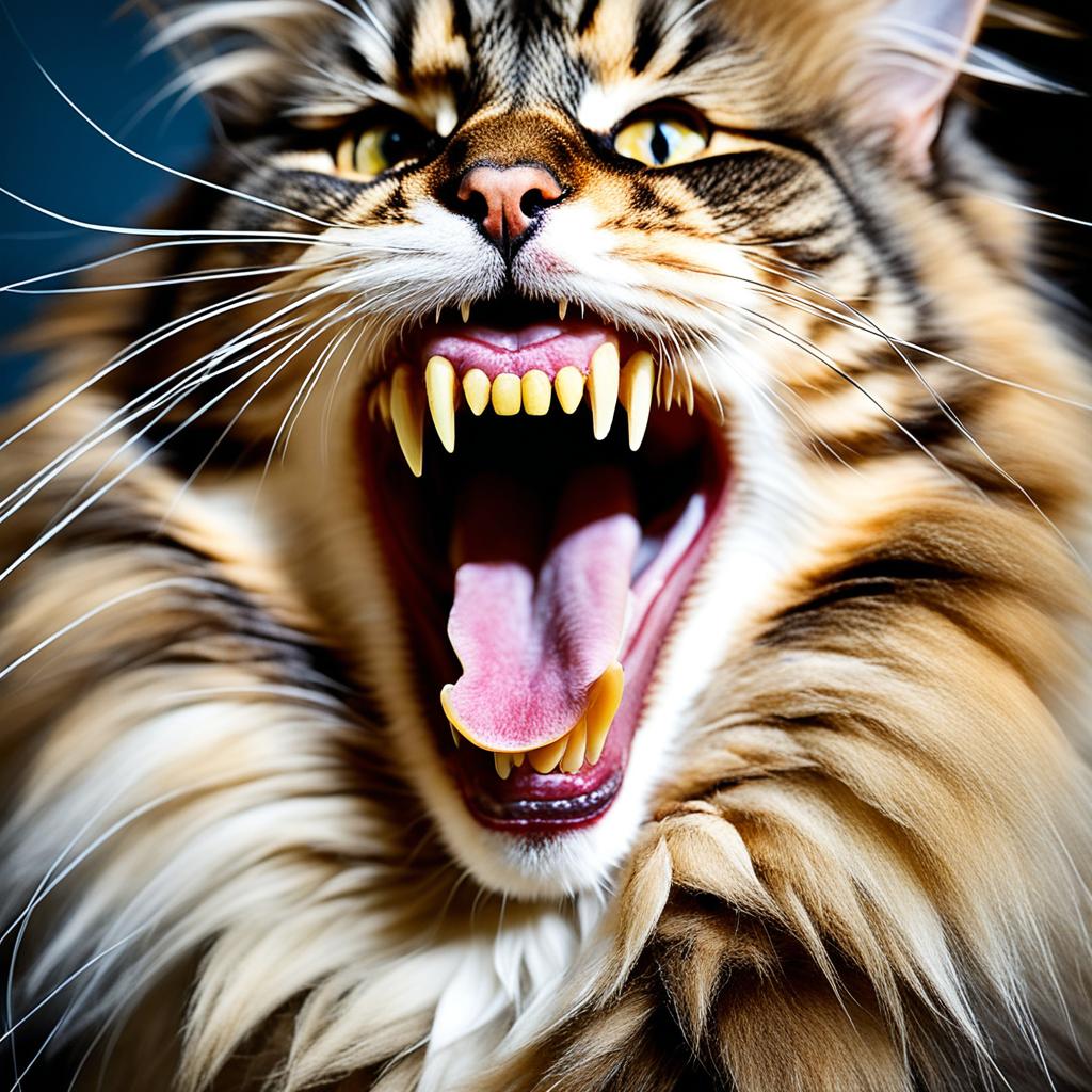 Signs of dental problems in Maine Coon cats