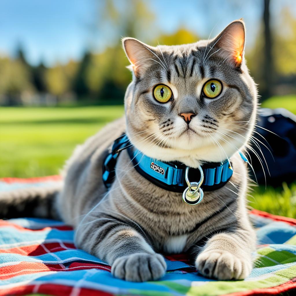 Tips for harness training a Scottish Fold Cat