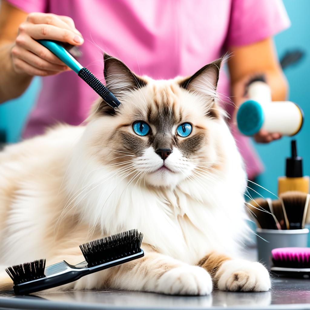 Top brush for Ragdoll cats
