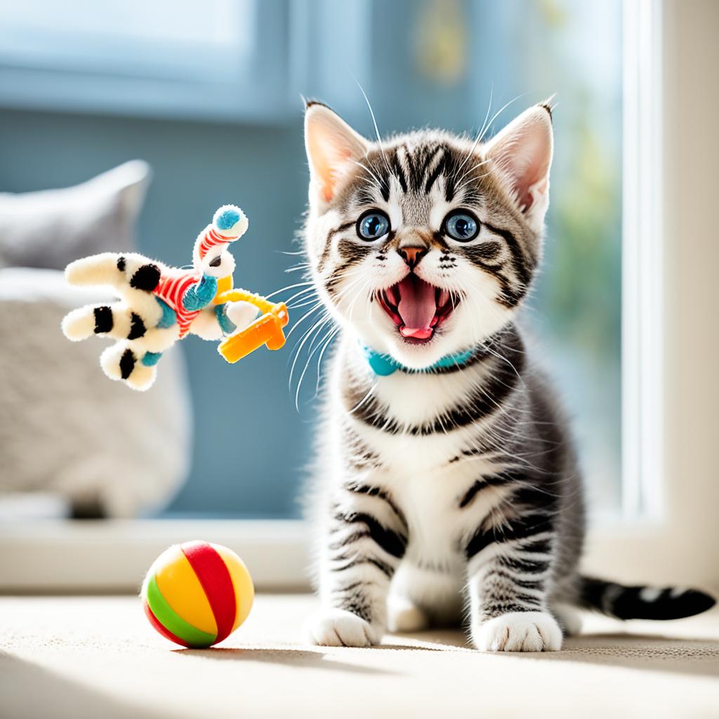 Train American Shorthair Kitten Fetch
