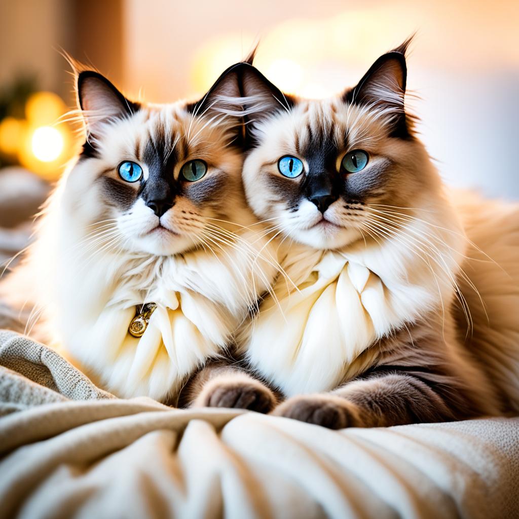 affectionate Ragdoll cats