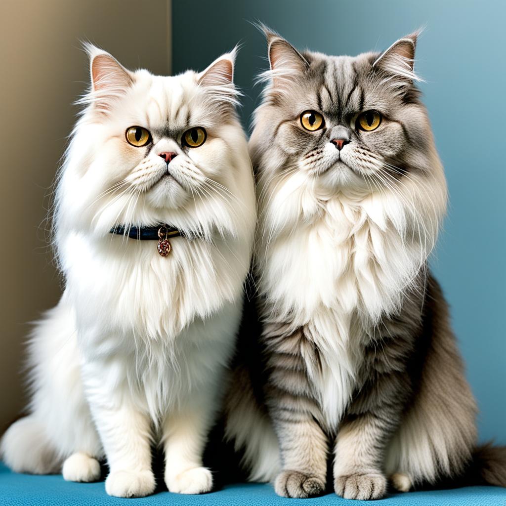 aging Persian cats