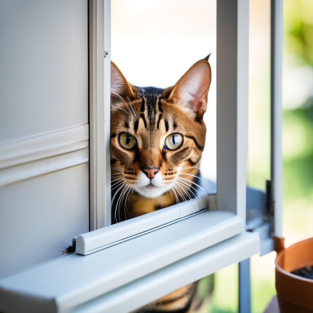cat door familiarization process