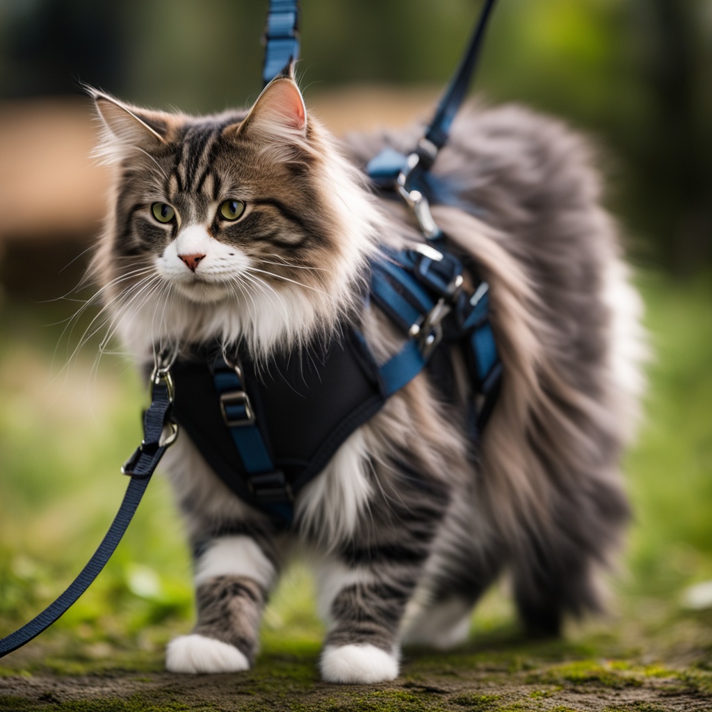 cat harness training steps