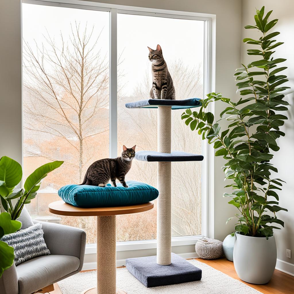 cat tree home setup