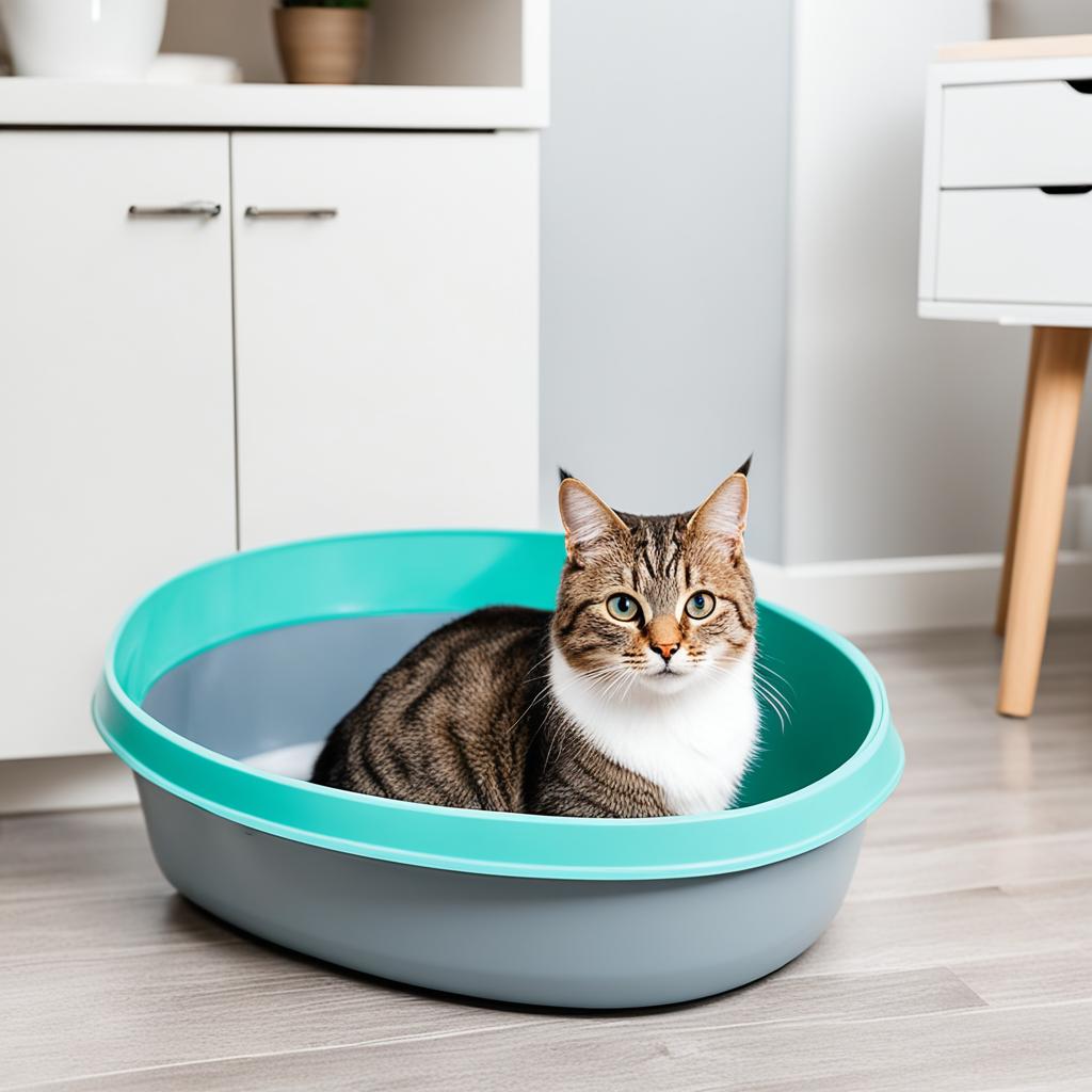 clean litter box environment