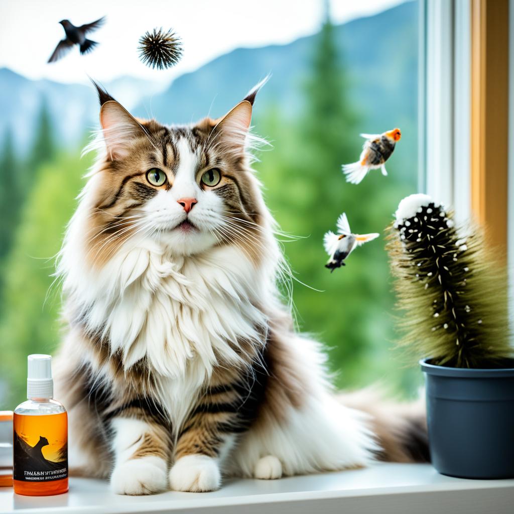 coping with hairballs in Norwegian Forest Cats