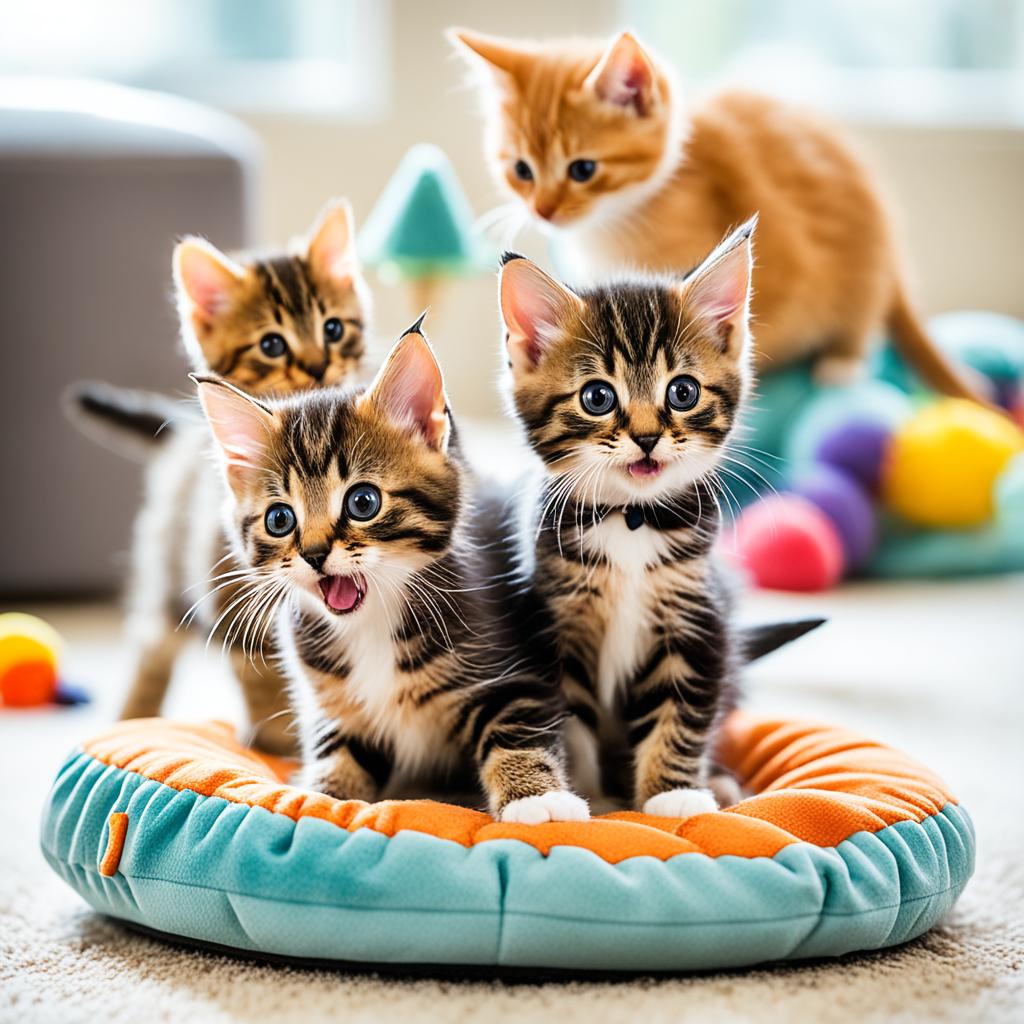 daily interaction with kittens