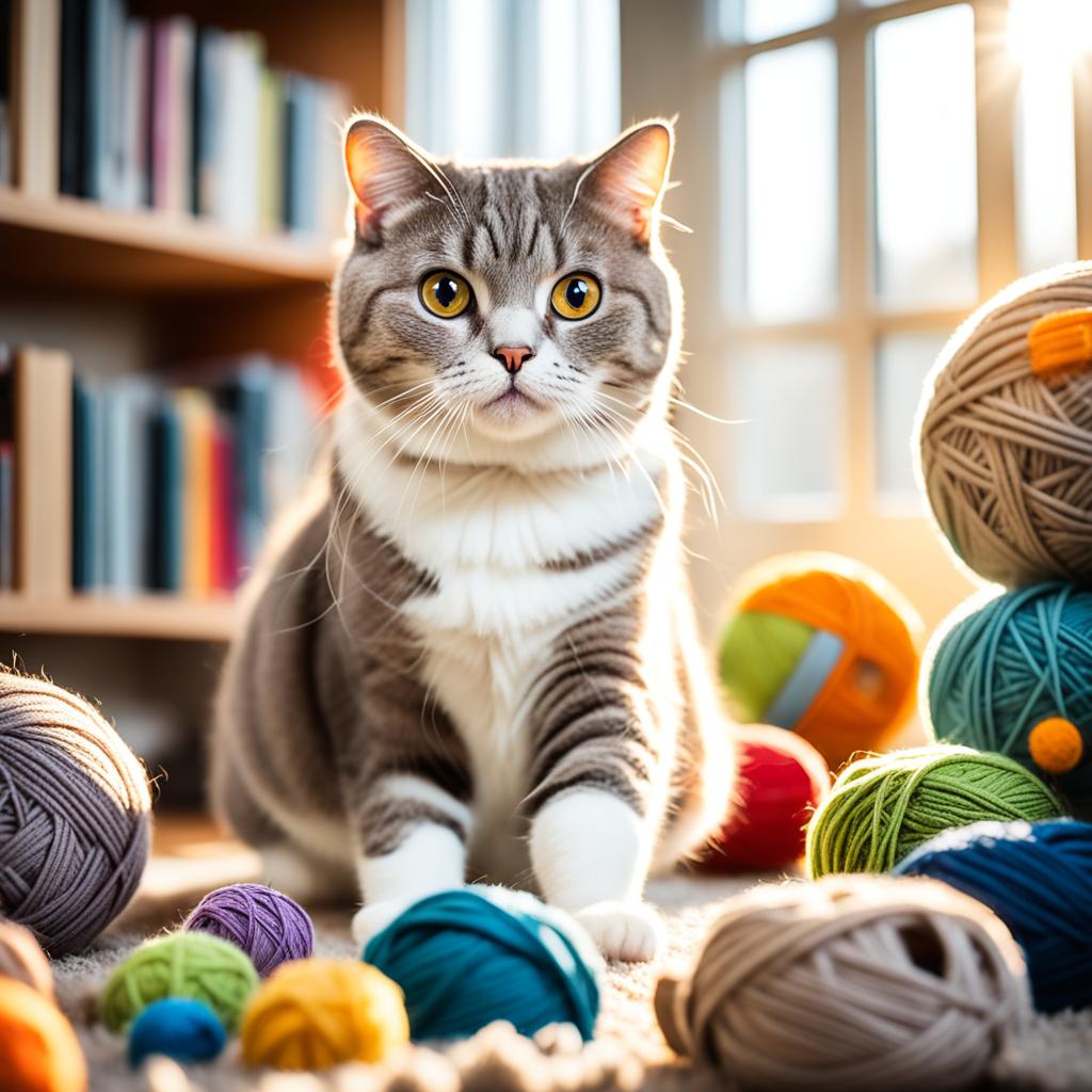 entertaining a Scottish Fold cat at home