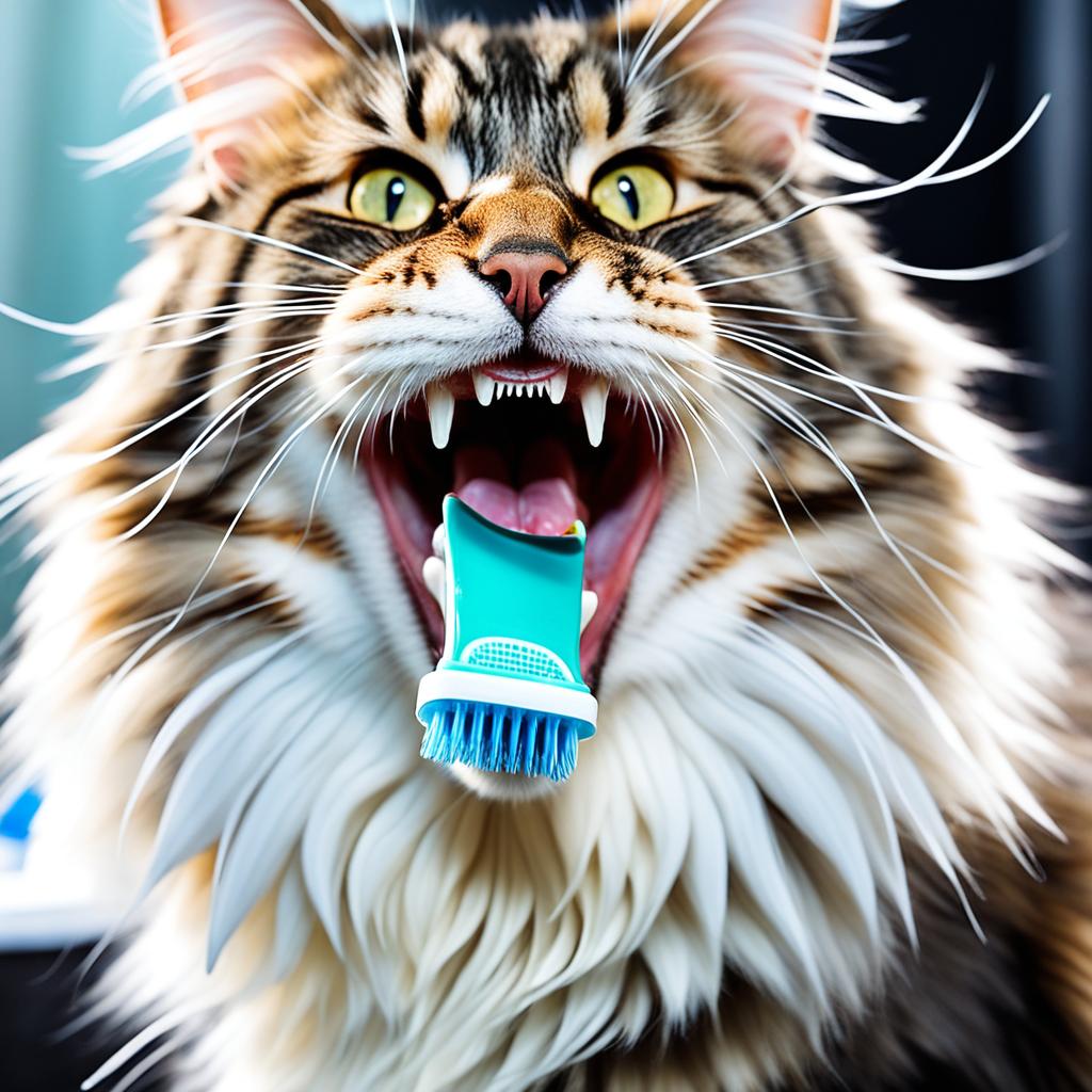 how to brush cat's teeth