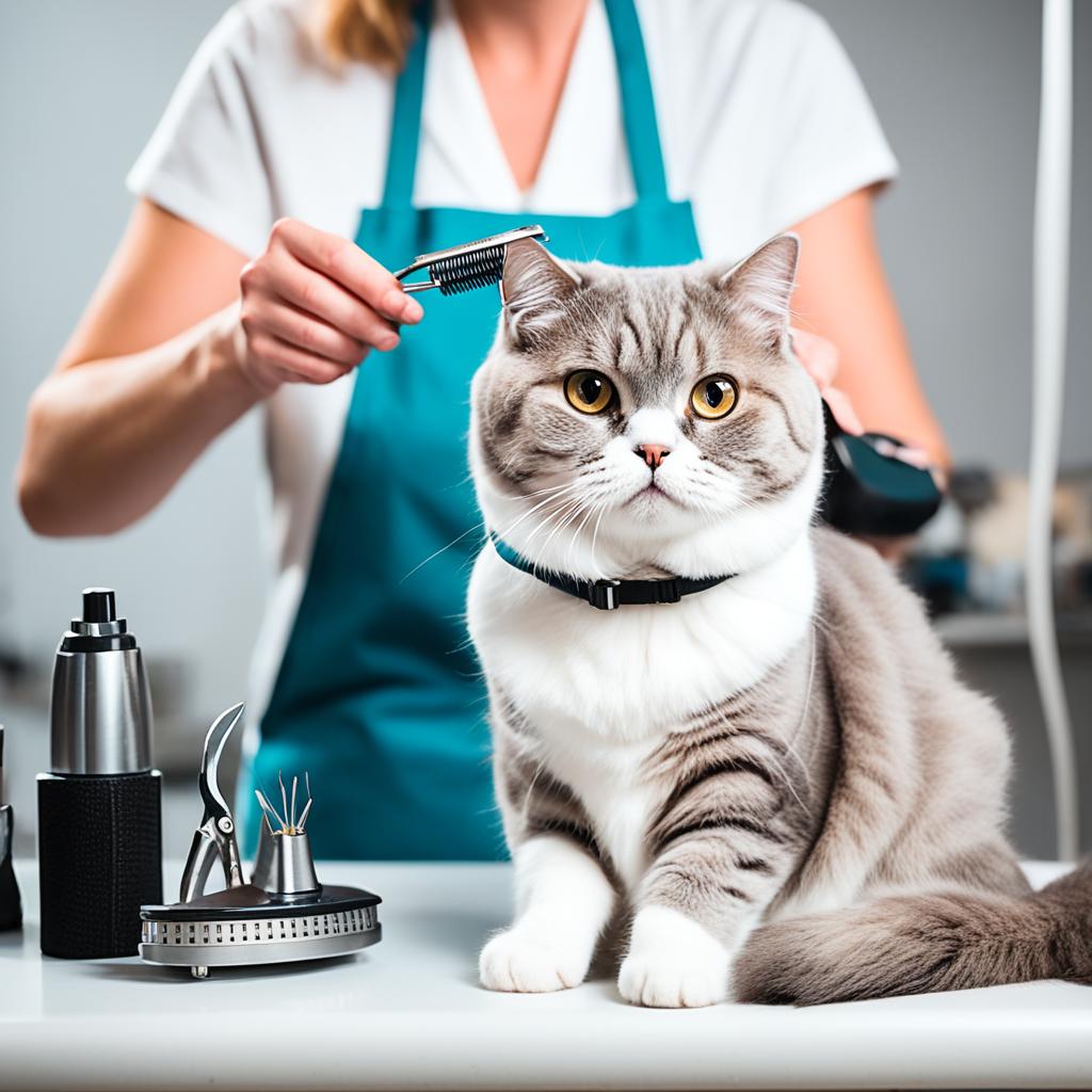 how to groom a Scottish Fold cat