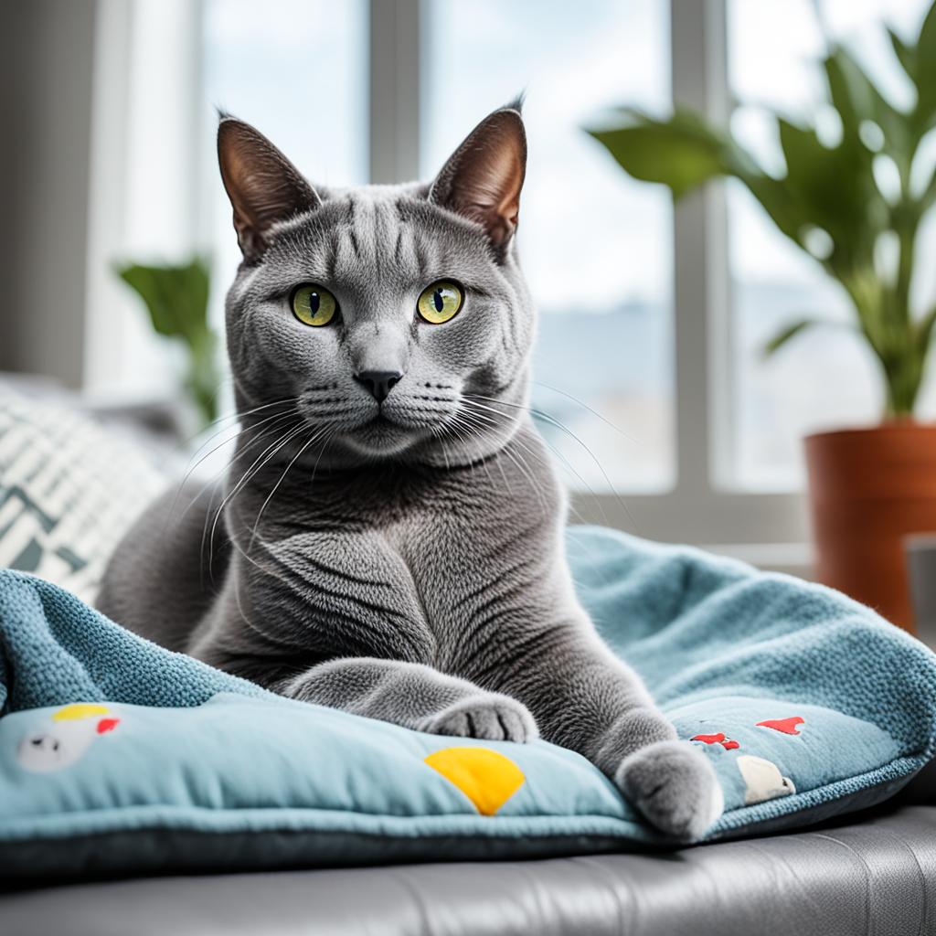 how to handle Russian Blue cat separation anxiety