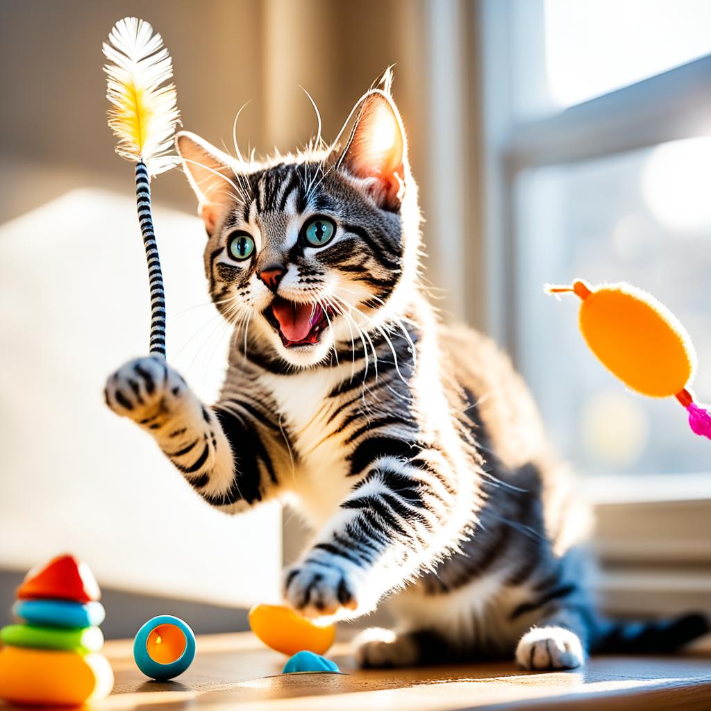 interactive cat playtime