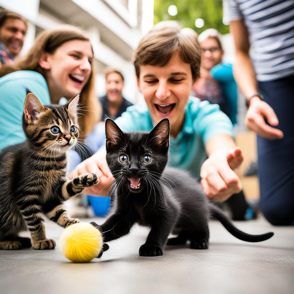 introducing a Bombay kitten to new people