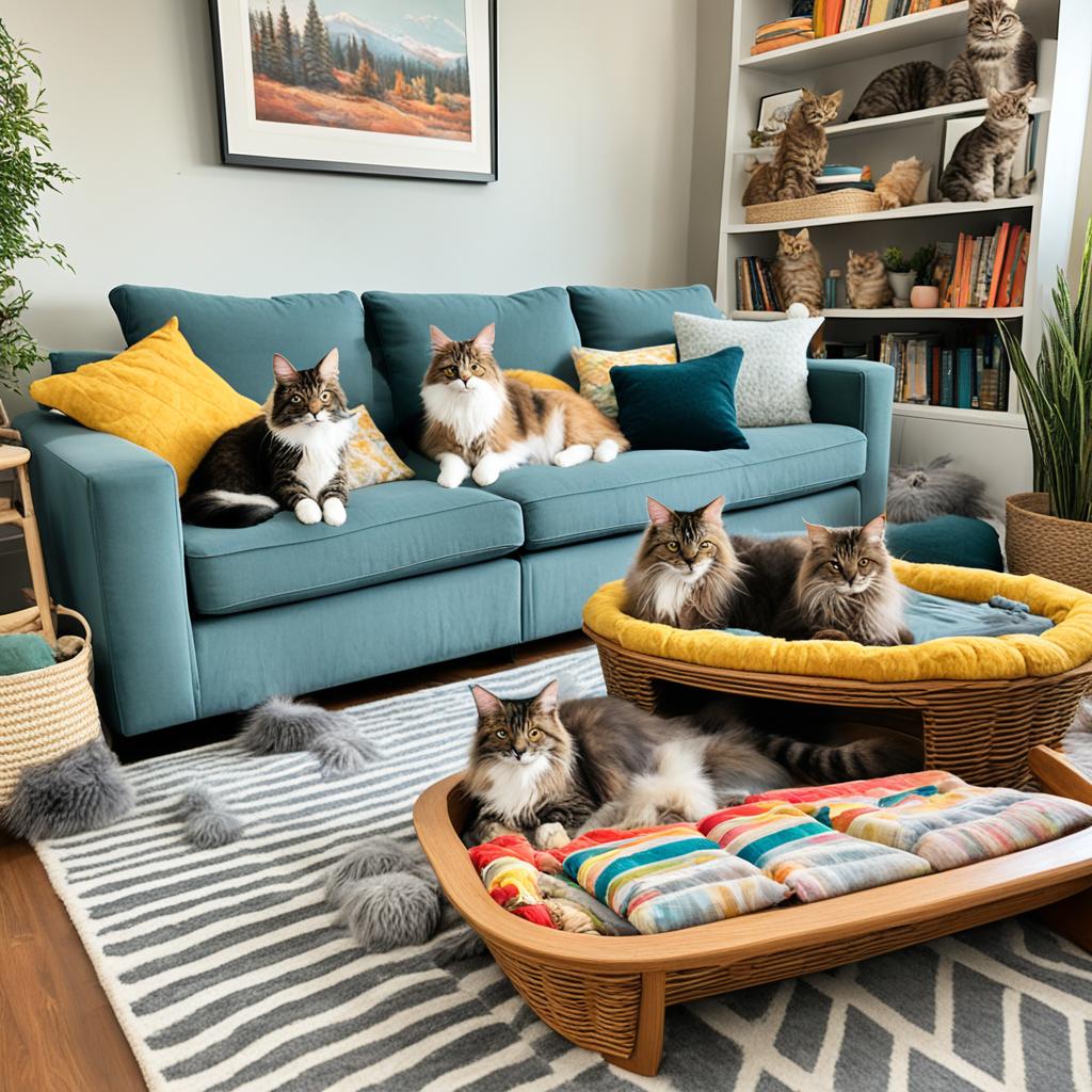 multi-cat households with Maine Coons