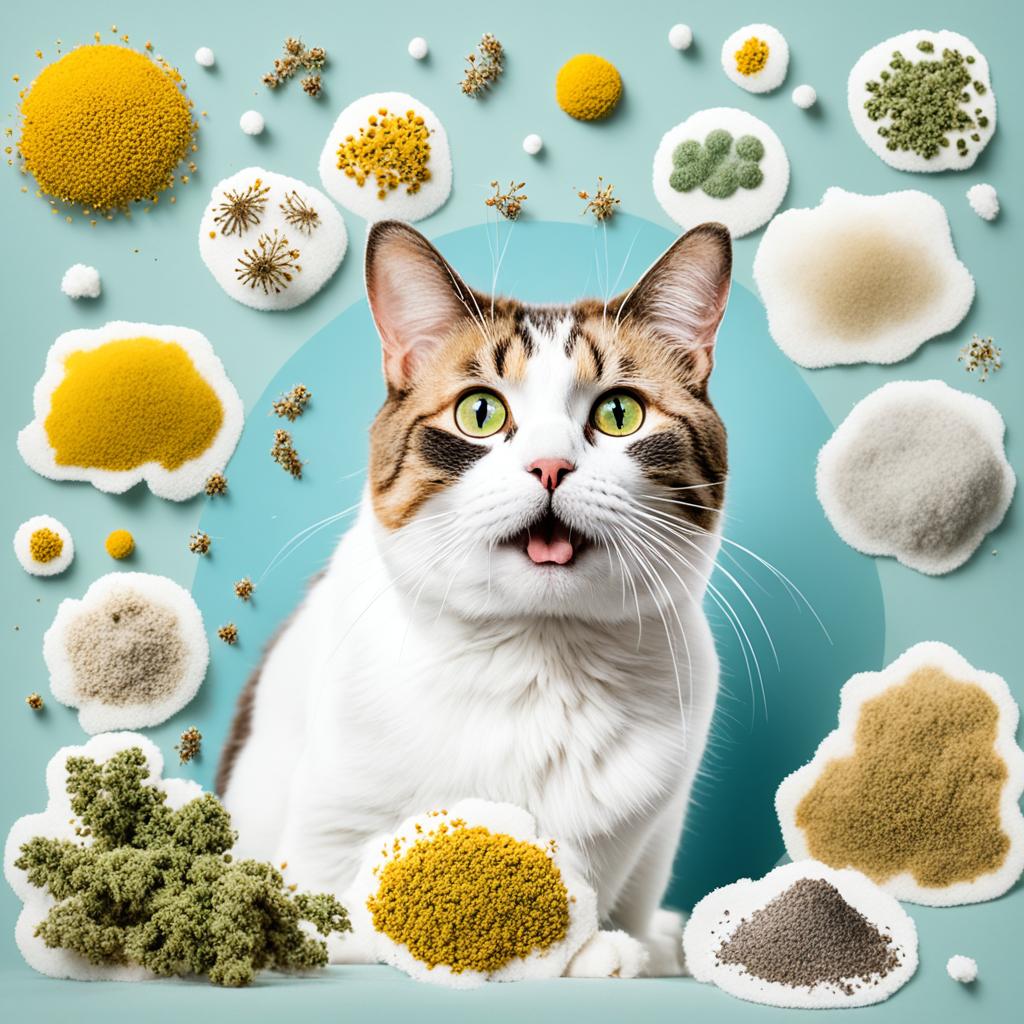 role of allergens in feline sneezing