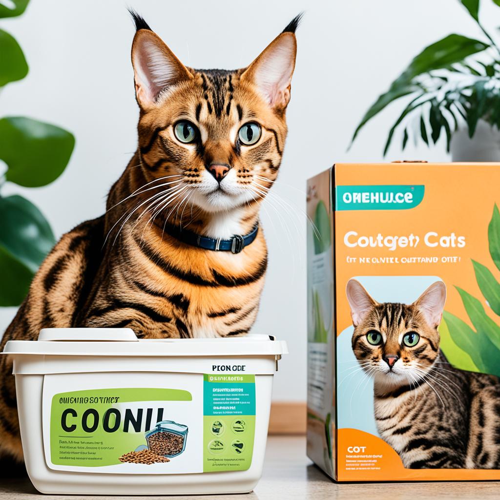 teaching a Bengal cat to use a litter box