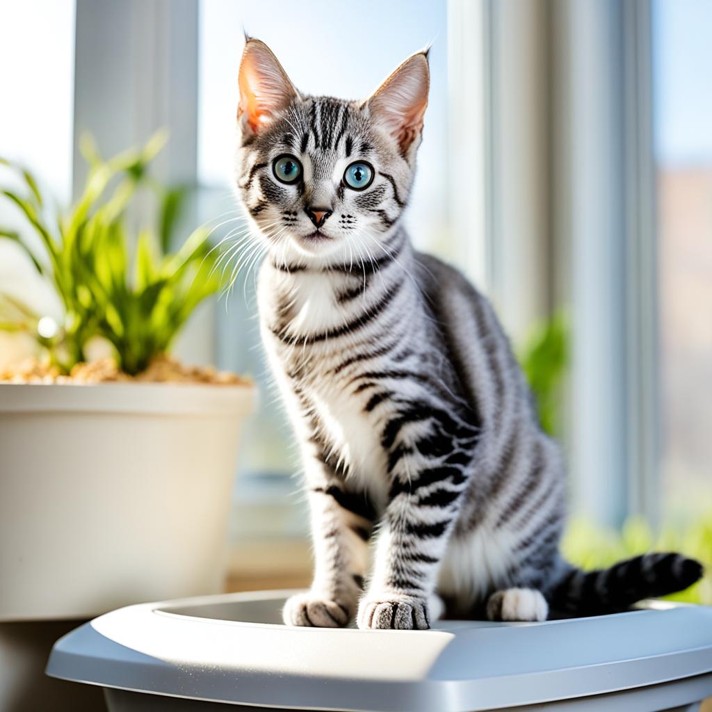 training Egyptian Mau kitten